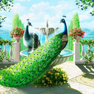 Peafowl wallpaper