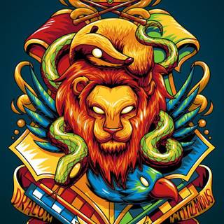 Hogwarts houses wallpaper