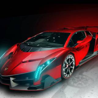 Red Lamborghini wallpaper