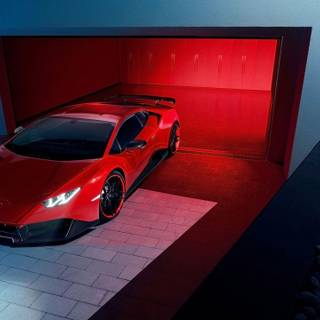 Red Lamborghini wallpaper