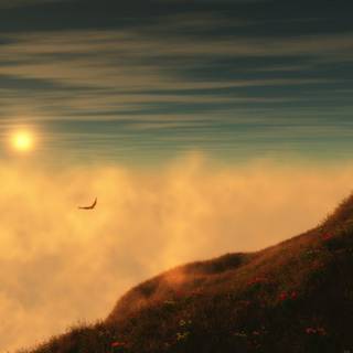 Flying birds wallpaper