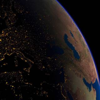 Earth from space wallpaper