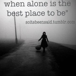 Alone quotes wallpaper