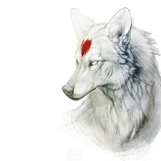 Wolf art wallpaper