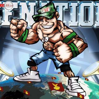 John Cena cartoon wallpaper
