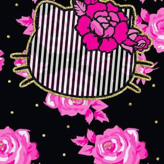 Black and pink wallpaper
