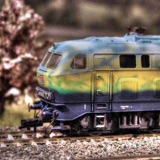 Model trains wallpaper