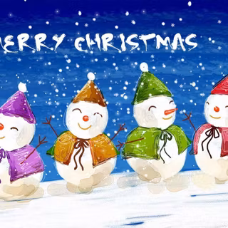 Christmas snowman wallpaper