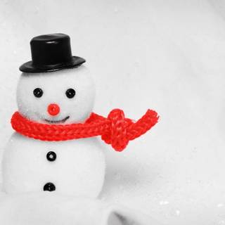 Christmas snowman wallpaper