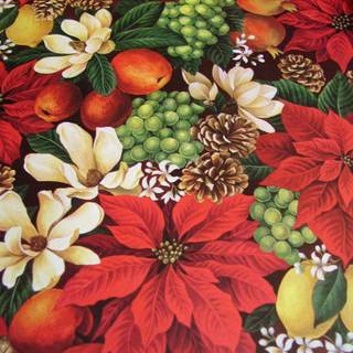 Christmas poinsettia wallpaper