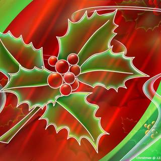 Christmas mistletoe wallpaper