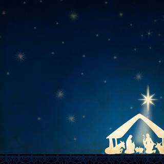 Christmas manger wallpaper