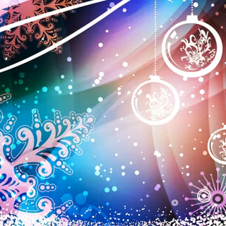 Christmas snowflakes wallpaper