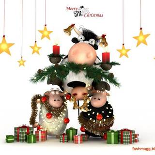 Christmas cards and gifts wallpaper