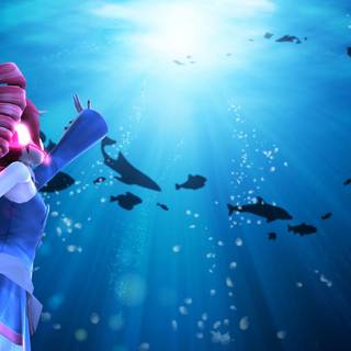 Deep sea diving wallpaper