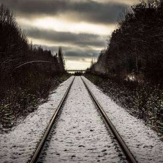 Railway tracks wallpaper