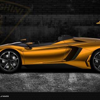 Gold Lambo wallpaper