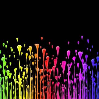 Flying paint wallpaper