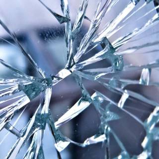 Cracked glass wallpaper