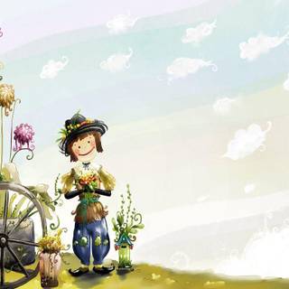 Cartoon boy wallpaper