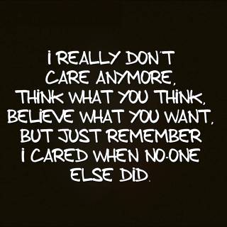 I don't care wallpaper