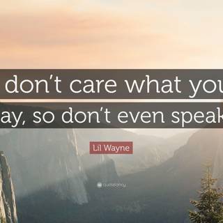 I don't care wallpaper