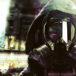 Gas mask wallpaper