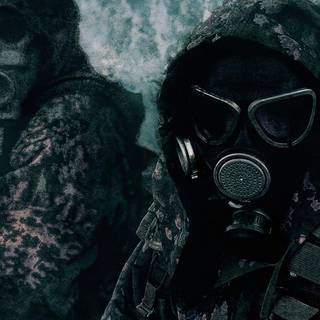 Gas mask wallpaper