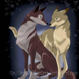 Anime wolves wallpaper