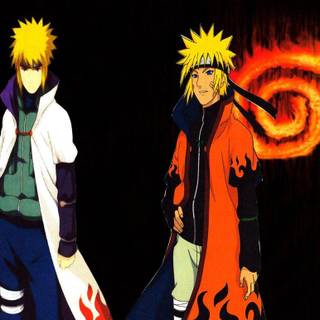 Naruto and Minato wallpaper