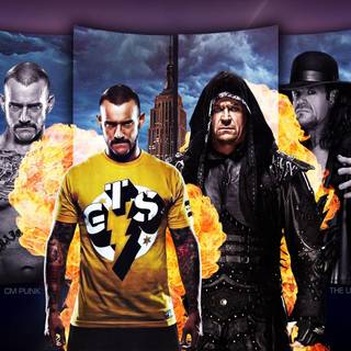 Undertaker vs CM Punk wallpaper