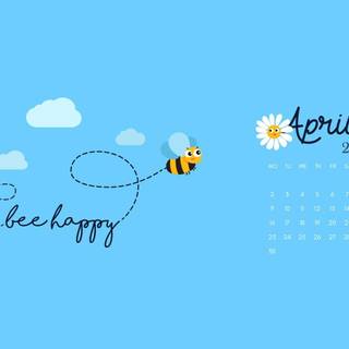 April 2018 calendar wallpaper