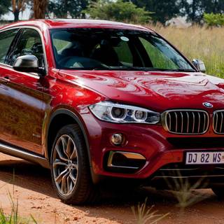 BMW X6 red wallpaper