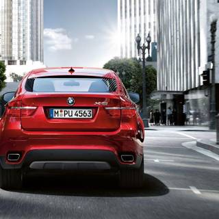 BMW X6 red wallpaper