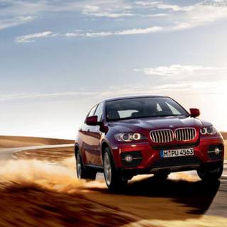 BMW X6 red wallpaper