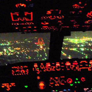 B777 night wallpaper