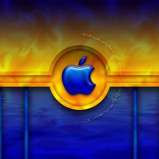 Blue and yellow wallpaper