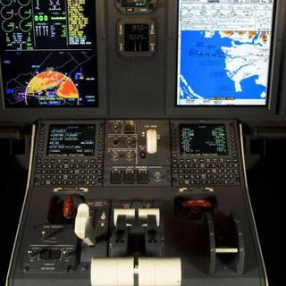 Airplane cockpit HD wallpaper