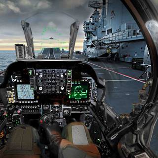 Airplane inside wallpaper