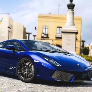 Lamborghini blue wallpaper