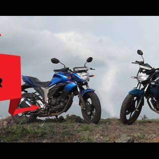 Yamaha FZS-FI blue wallpaper