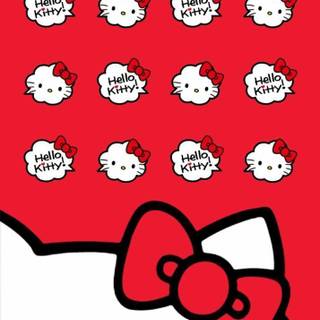 Red Hello Kitty wallpaper