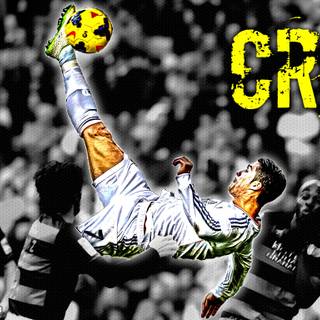 Cristiano Ronaldo overhead kick wallpaper