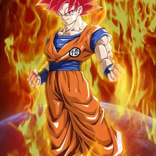 Super Saiyan God HD wallpaper