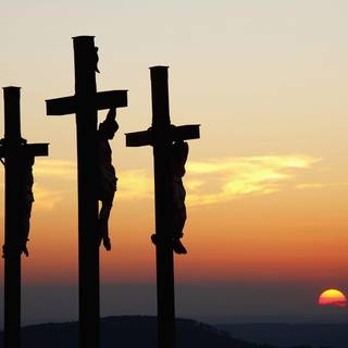 The Three Crosses of Calvary wallpaper