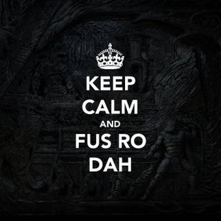 Skyrim logo wallpaper