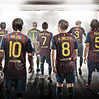 Barcelona squad wallpaper