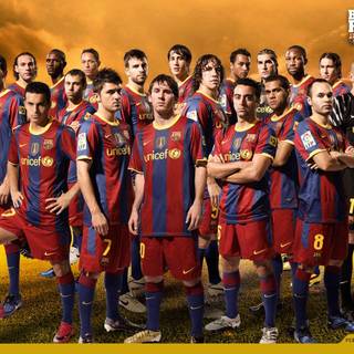 Barcelona squad wallpaper