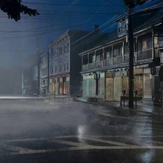 Rain at night wallpaper