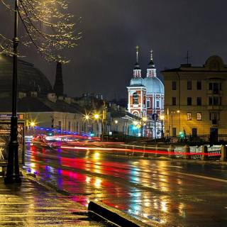 Rain at night wallpaper